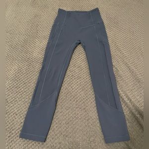 Lululemon Athletica leggings, color iron blue, size 4.